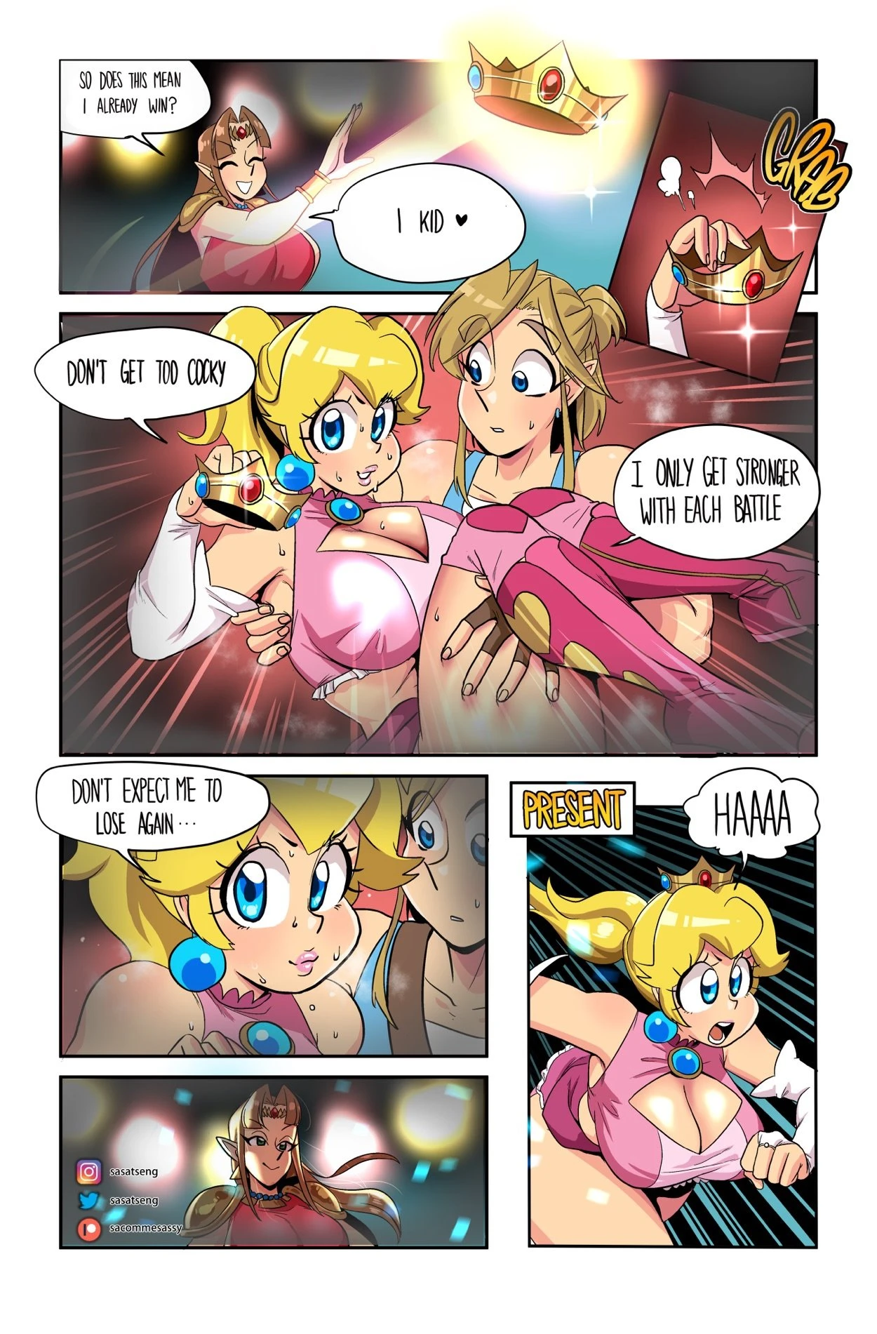 Wrestling Princess porn comic picture 27