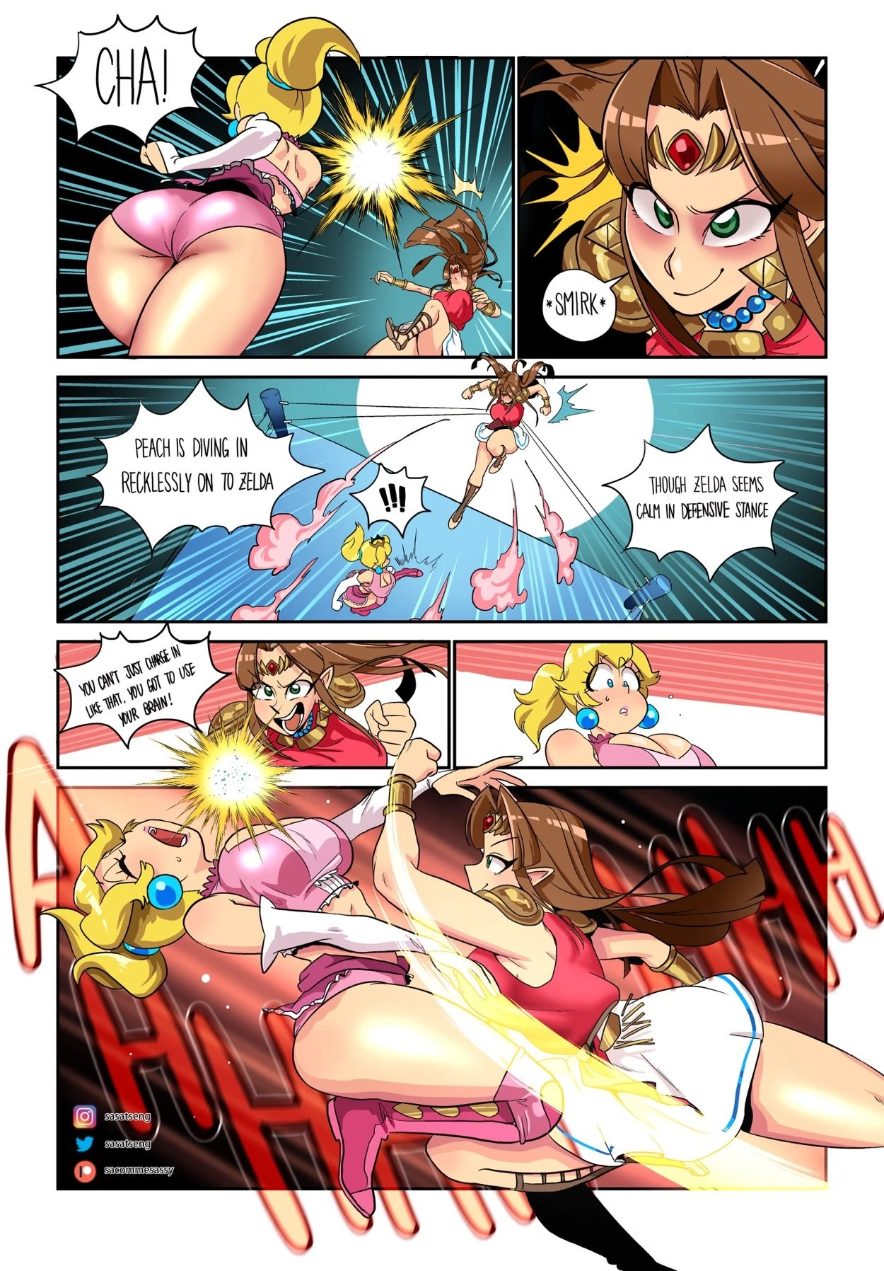 Wrestling Princess porn comic picture 28