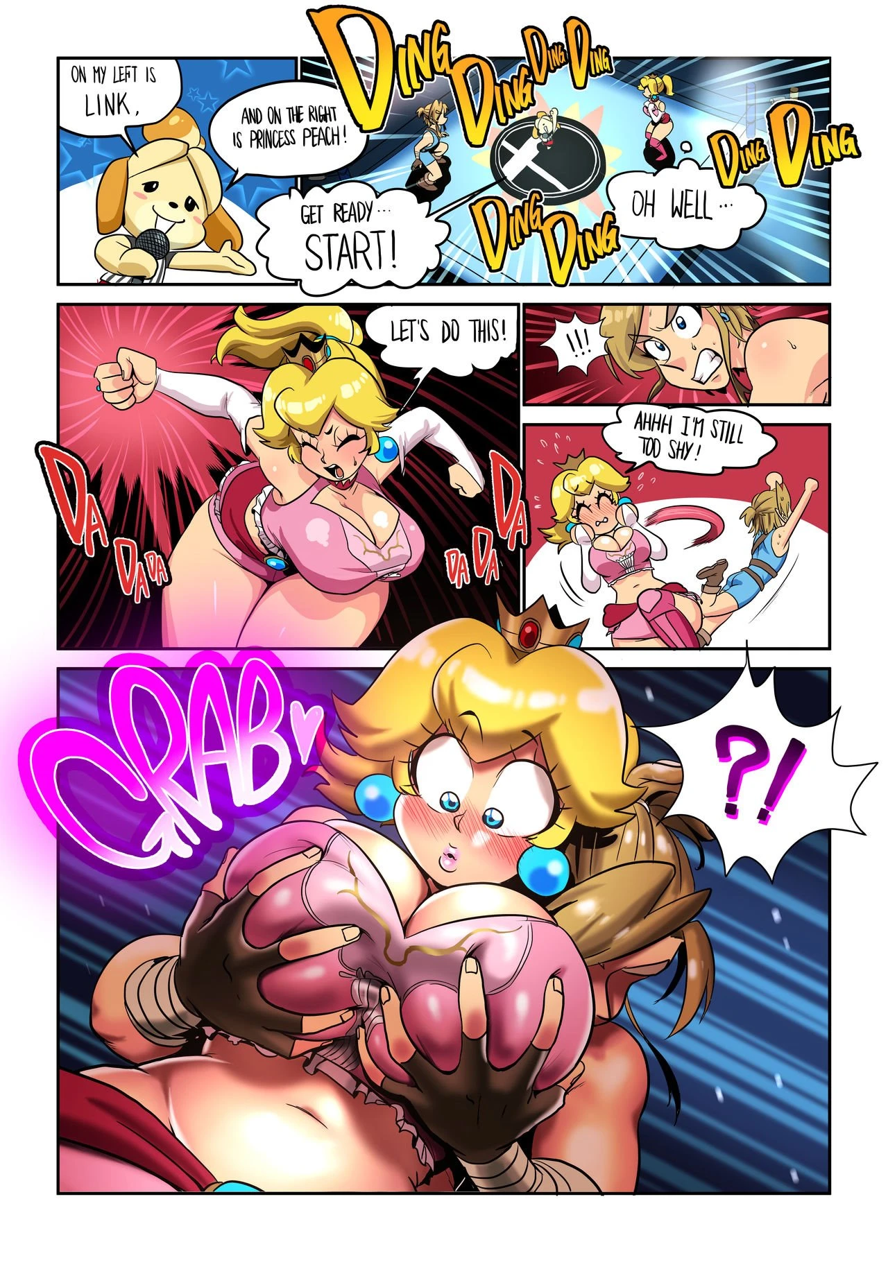 Wrestling Princess porn comic picture 4