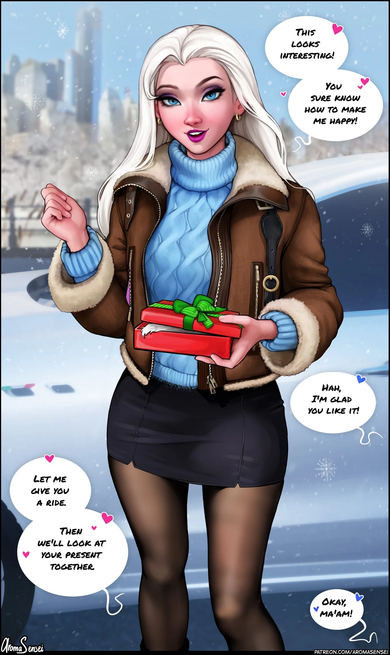 X-mas present for Elsa! porn comic picture 2