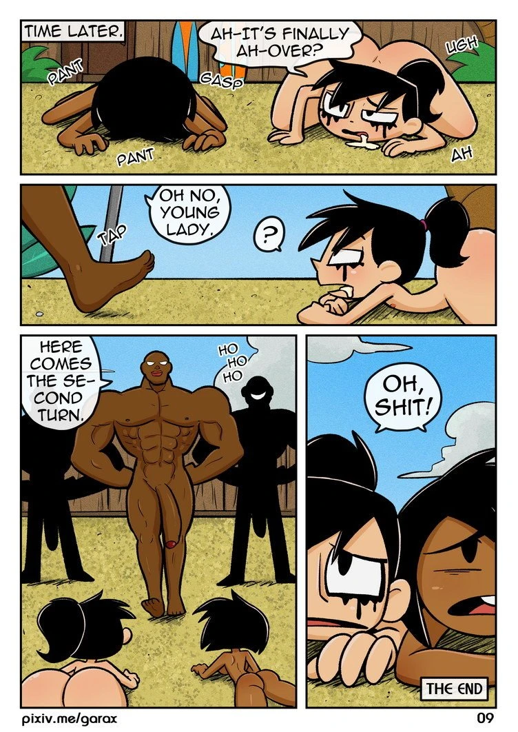 XJ-9 Beach Part 1 & 2 porn comic picture 10