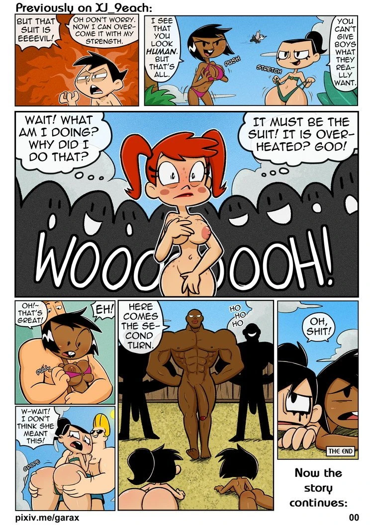 XJ-9 Beach Part 1 & 2 porn comic picture 13