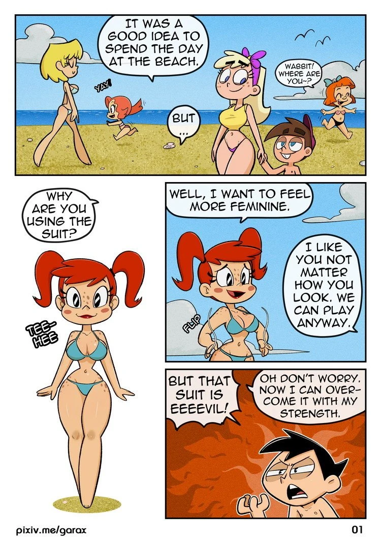 XJ-9 Beach Part 1 & 2 porn comic picture 2