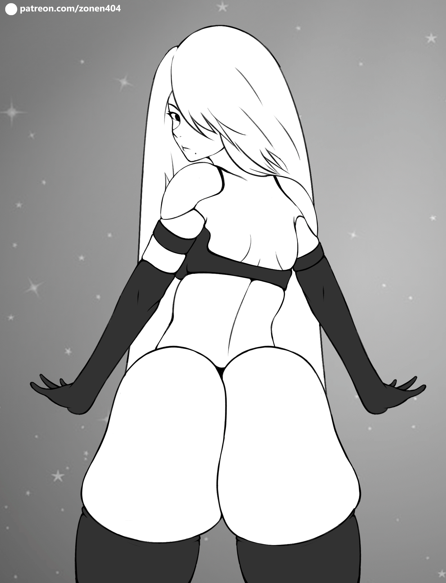 Yorha A2 porn comic picture 3