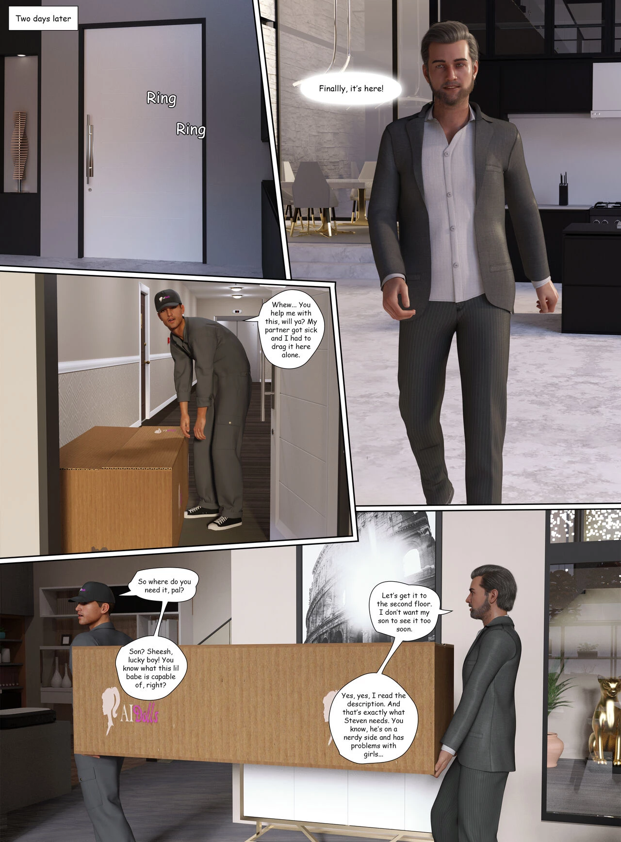 You're a Doll for Christmas porn comic picture 3