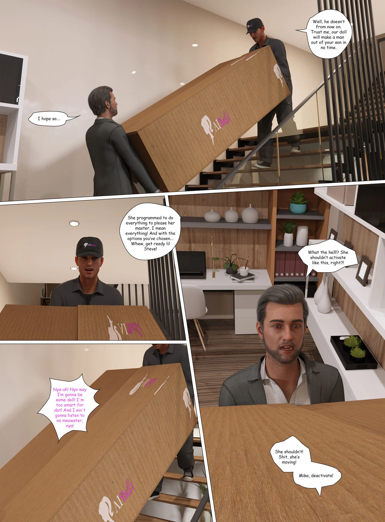 You're a Doll for Christmas porn comic picture 4