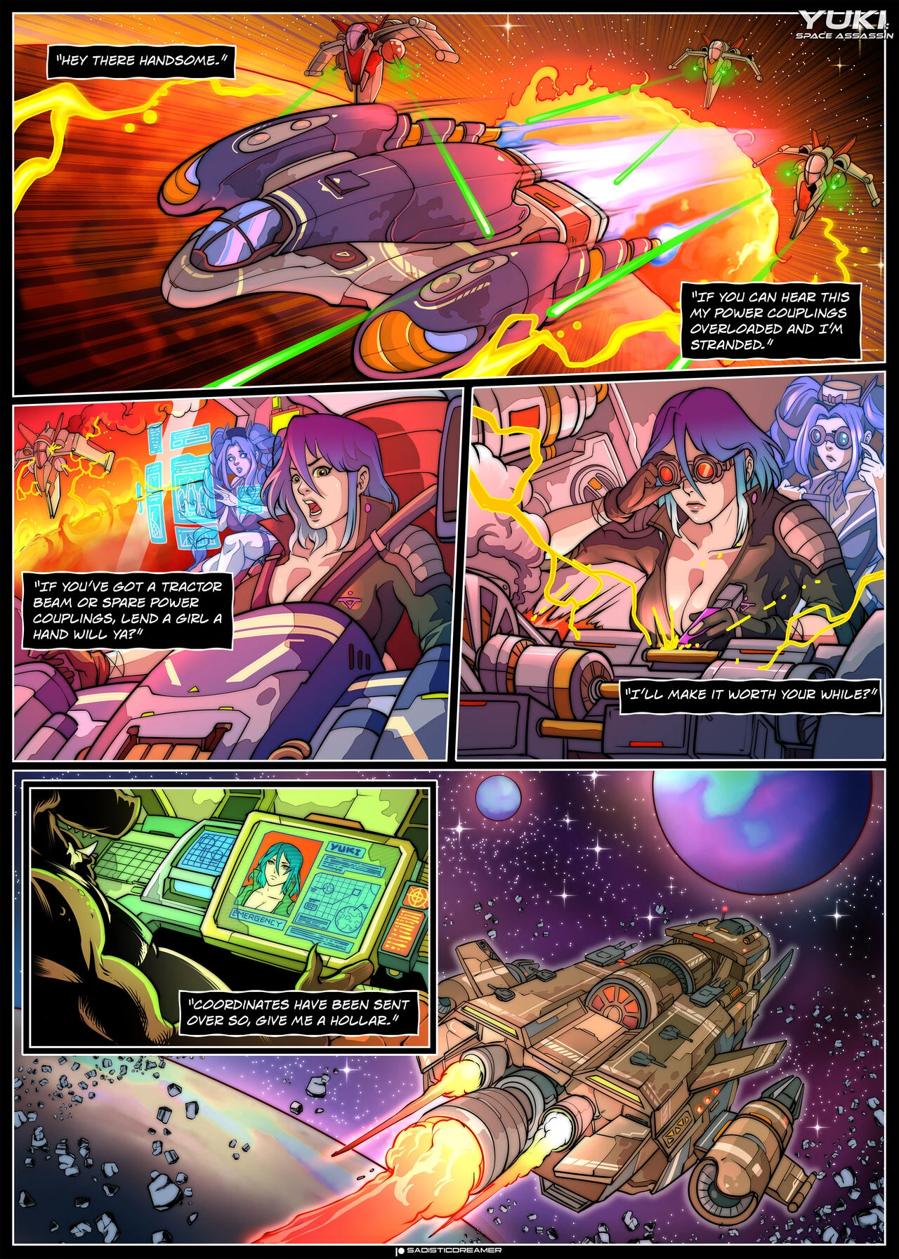 Yuki: Space Assassin 3: Roadside porn comic picture 2