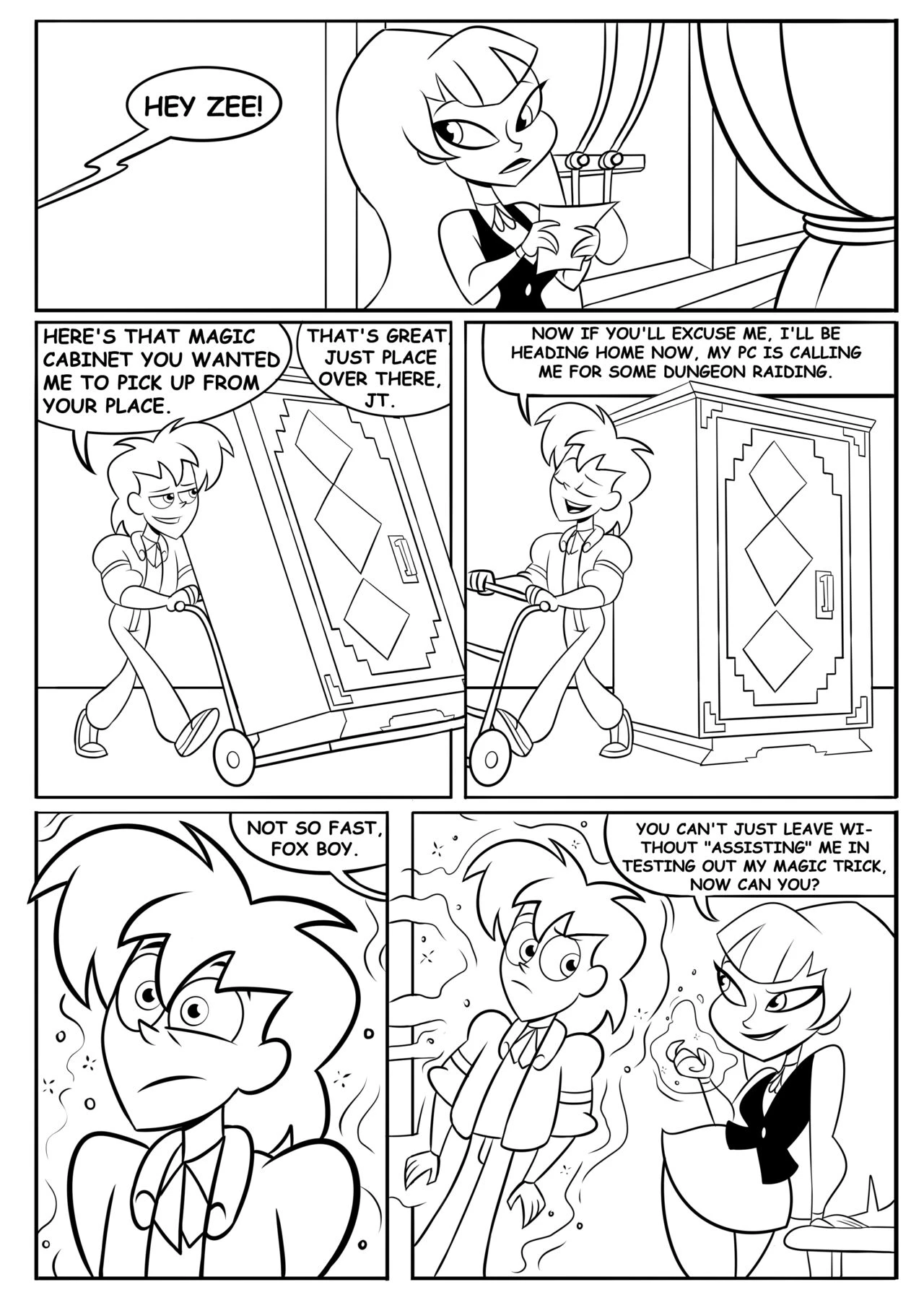 Zatanna'S Magic Trick porn comic picture 1