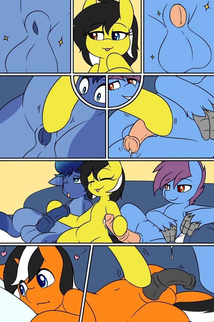 Zedwin's pony orgy comic porn comic picture 2