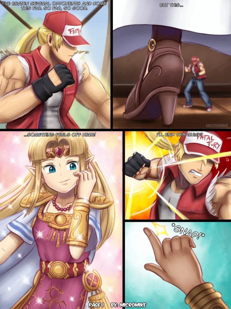 Zelda Smash porn comic picture 1