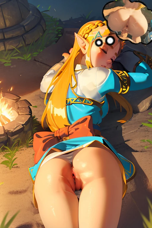 Zelda's: Unleashing The Lust For Adventure #2|The chase in the Outpost Ruins porn comic picture 28