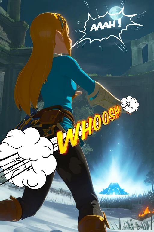 Zelda's: Unleashing The Lust For Adventure #2|The chase in the Outpost Ruins porn comic picture 5