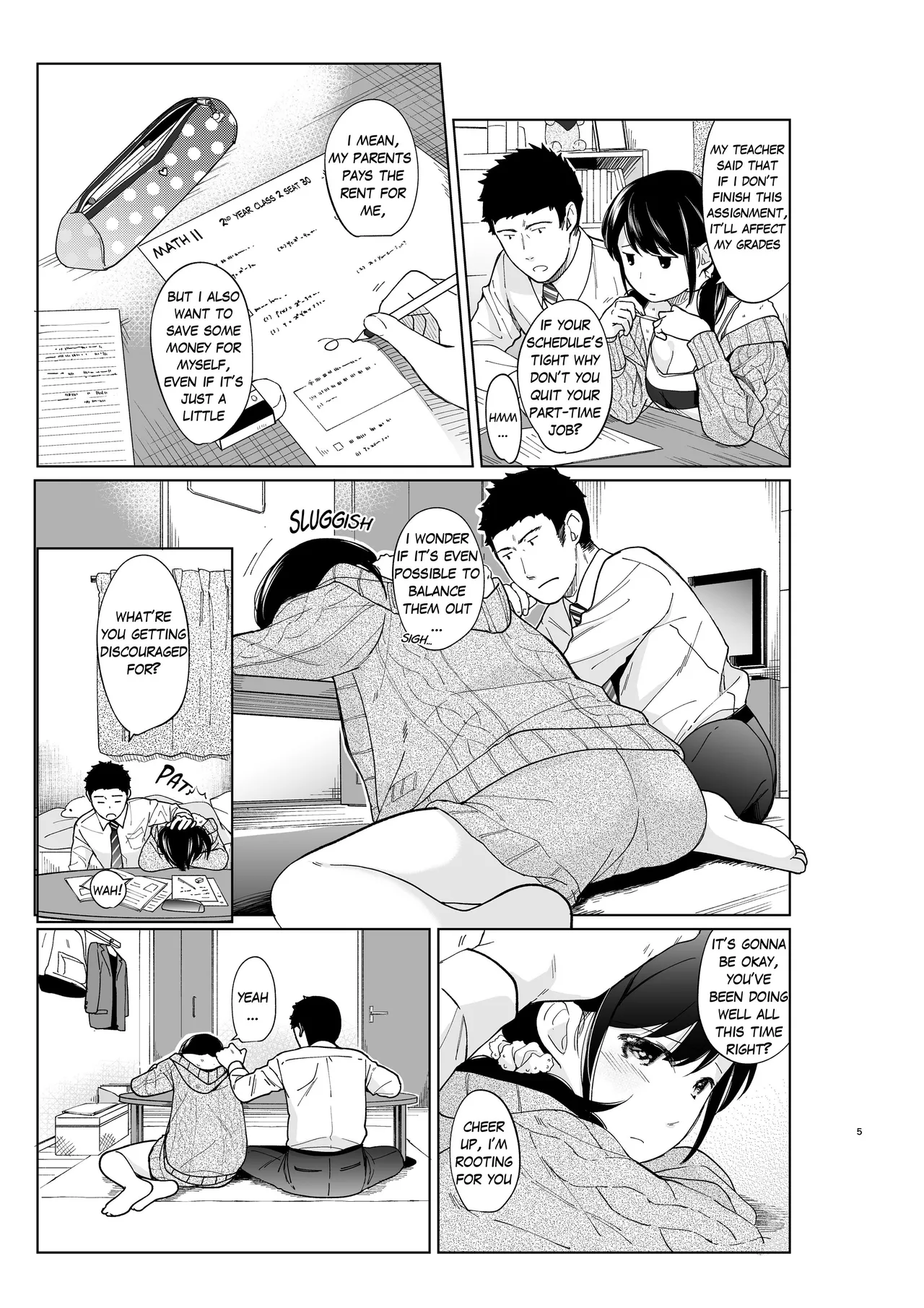 1 Room Apartment + Highschool Girl Suddenly Living Together? Close Contact!? First Sex!!? 10 porn comic picture 6
