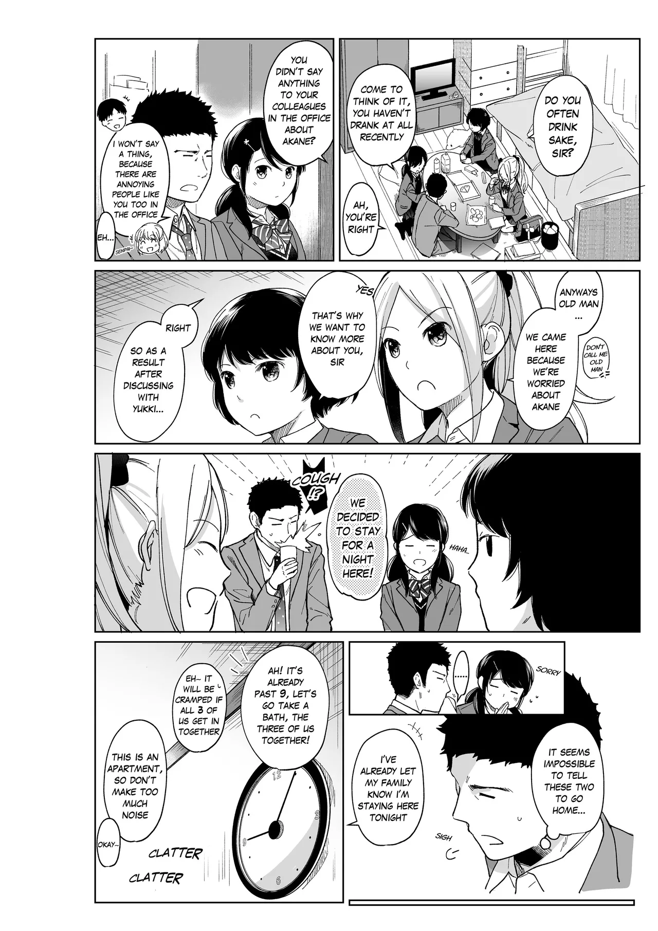 1 Room Apartment + Highschool Girl Suddenly Living Together? Close Contact!? First Sex!!? 11 porn comic picture 5