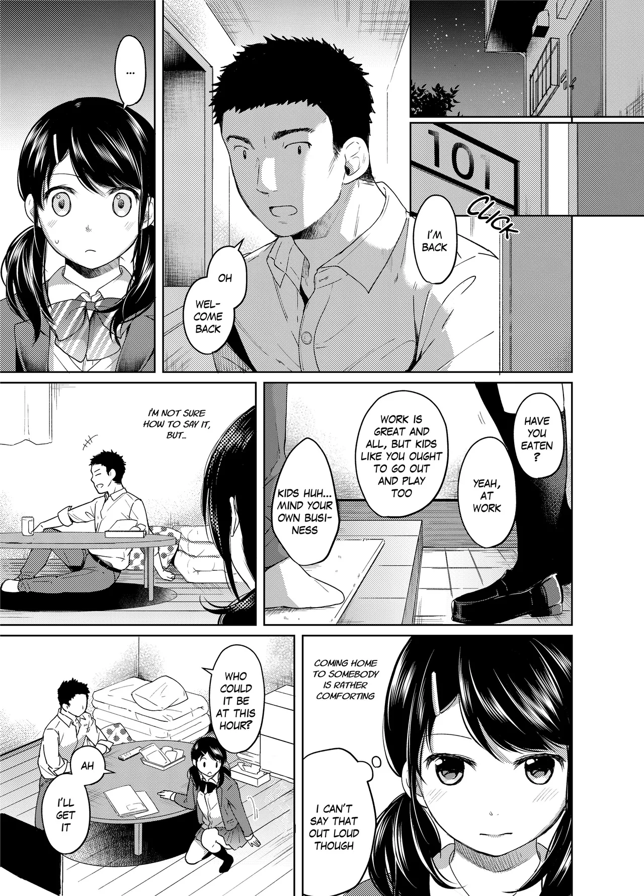 1 Room Apartment + Highschool Girl Suddenly Living Together? Close Contact!? First Sex!!? 4 porn comic picture 4