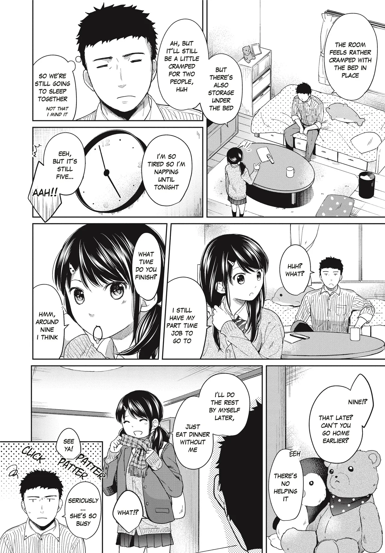 1 Room Apartment + Highschool Girl Suddenly Living Together? Close Contact!? First Sex!!? 6 porn comic picture 3