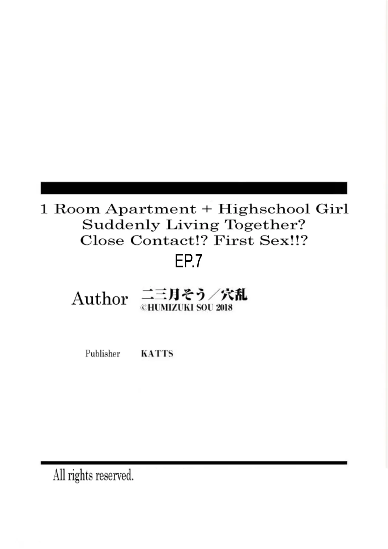 1 Room Apartment + Highschool Girl Suddenly Living Together? Close Contact!? First Sex!!? 7 porn comic picture 26