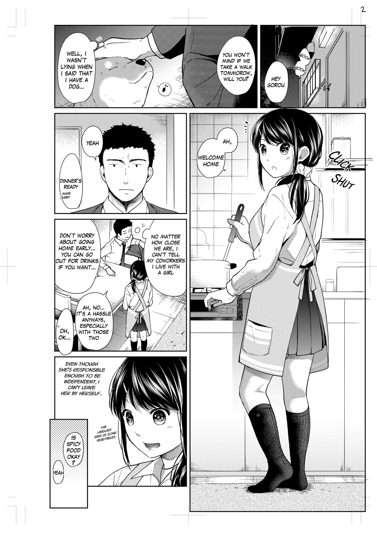 1 Room Apartment + Highschool Girl Suddenly Living Together? Close Contact!? First Sex!!? 7 porn comic picture 3