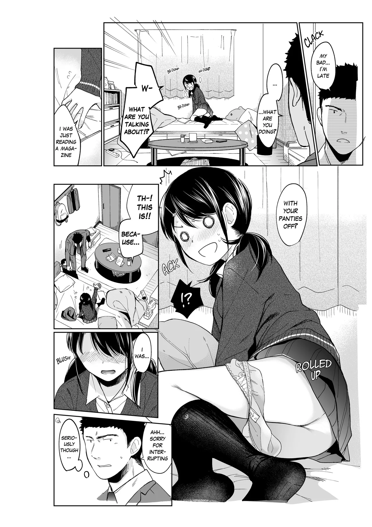 1 Room Apartment + Highschool Girl Suddenly Living Together? Close Contact!? First Sex!!? 9 porn comic picture 9