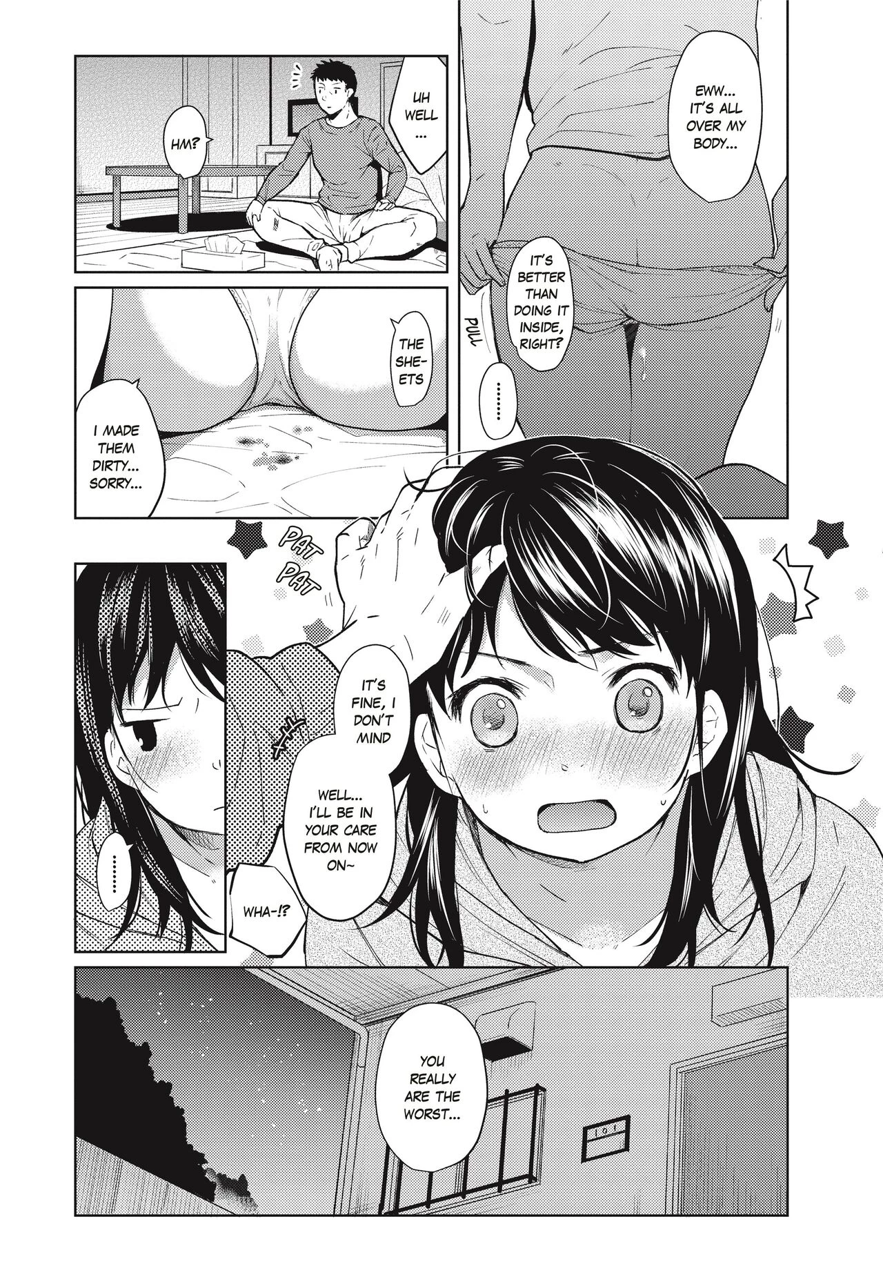 1 Room Apartment + Highschool Girl Suddenly Living Together? Close Contact!? First Sex!!? porn comic picture 25