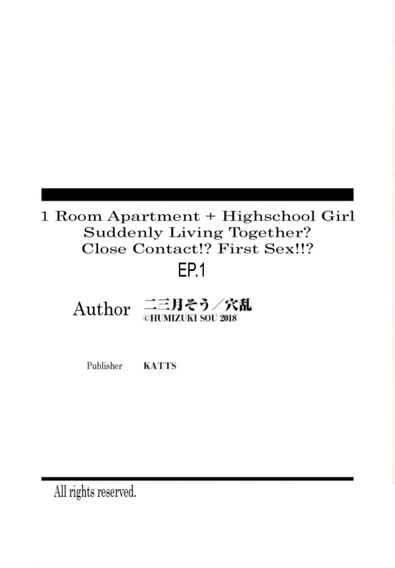 1 Room Apartment + Highschool Girl Suddenly Living Together? Close Contact!? First Sex!!? porn comic picture 26