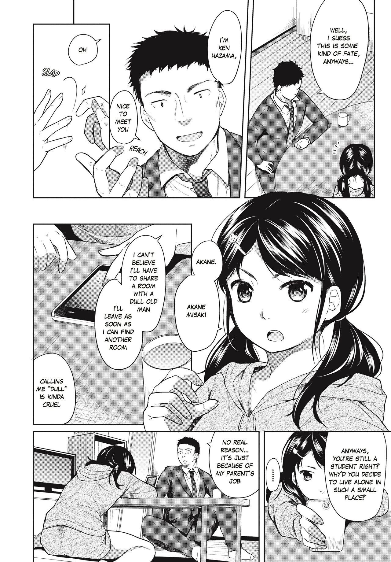 1 Room Apartment + Highschool Girl Suddenly Living Together? Close Contact!? First Sex!!? porn comic picture 5