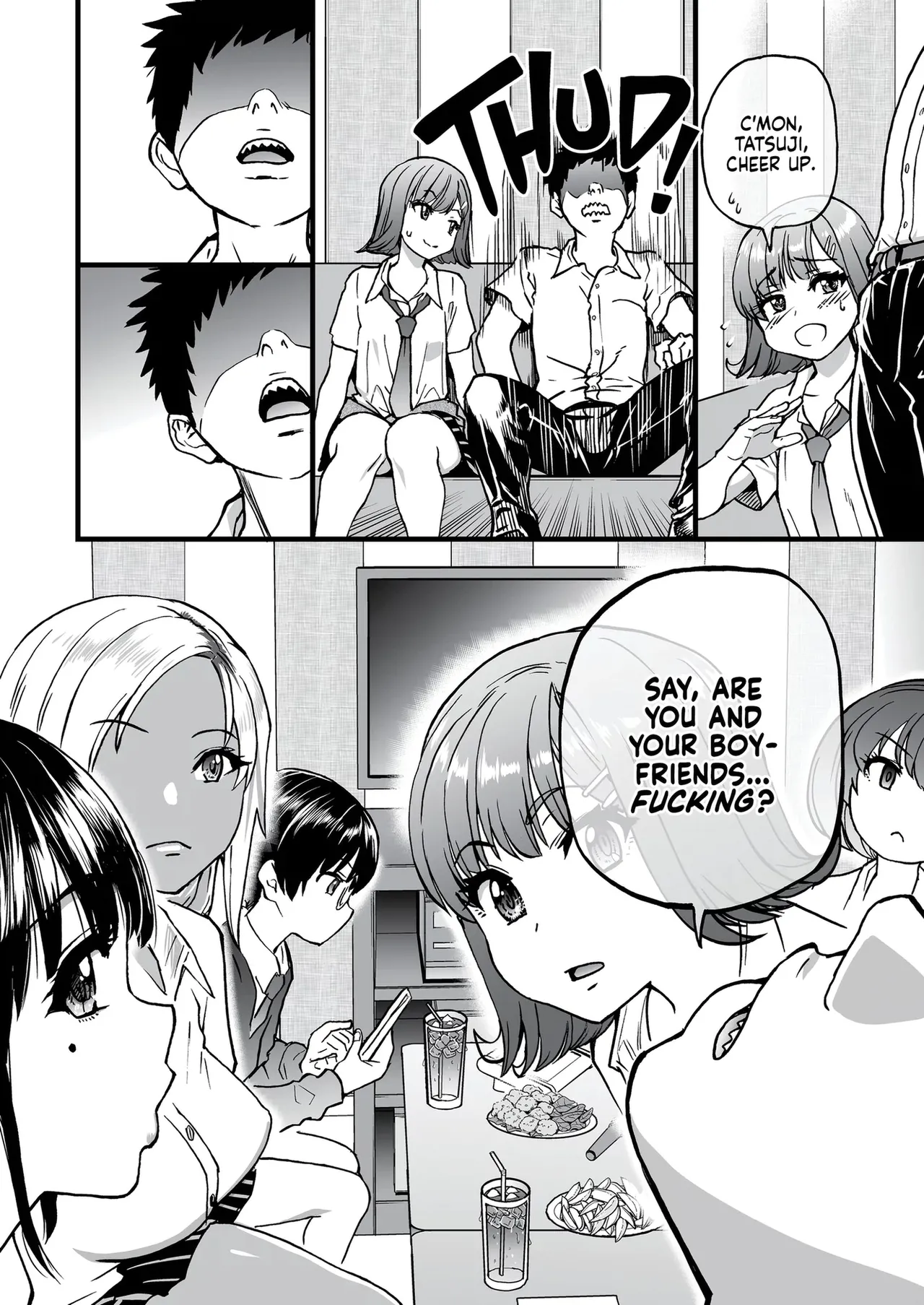 100-Kai Furareta Zetsubou-teki ni Motenai Ore o Awarenda Kareshi Ari Onna Tomodachi ga Nandemo Eroi Koto Yarasete Kureta!! porn comic picture 13