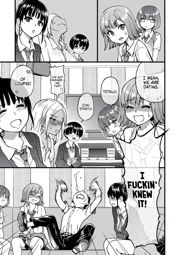 100-Kai Furareta Zetsubou-teki ni Motenai Ore o Awarenda Kareshi Ari Onna Tomodachi ga Nandemo Eroi Koto Yarasete Kureta!! porn comic picture 14