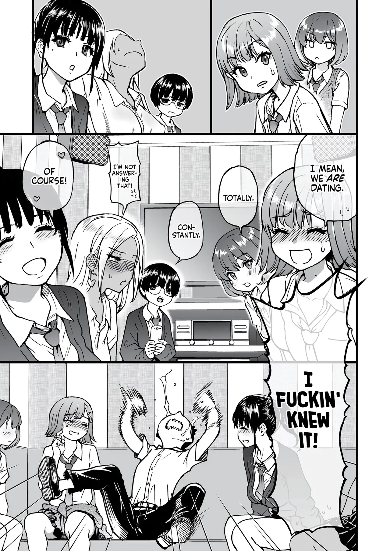 100-Kai Furareta Zetsubou-teki ni Motenai Ore o Awarenda Kareshi Ari Onna Tomodachi ga Nandemo Eroi Koto Yarasete Kureta!! porn comic picture 14