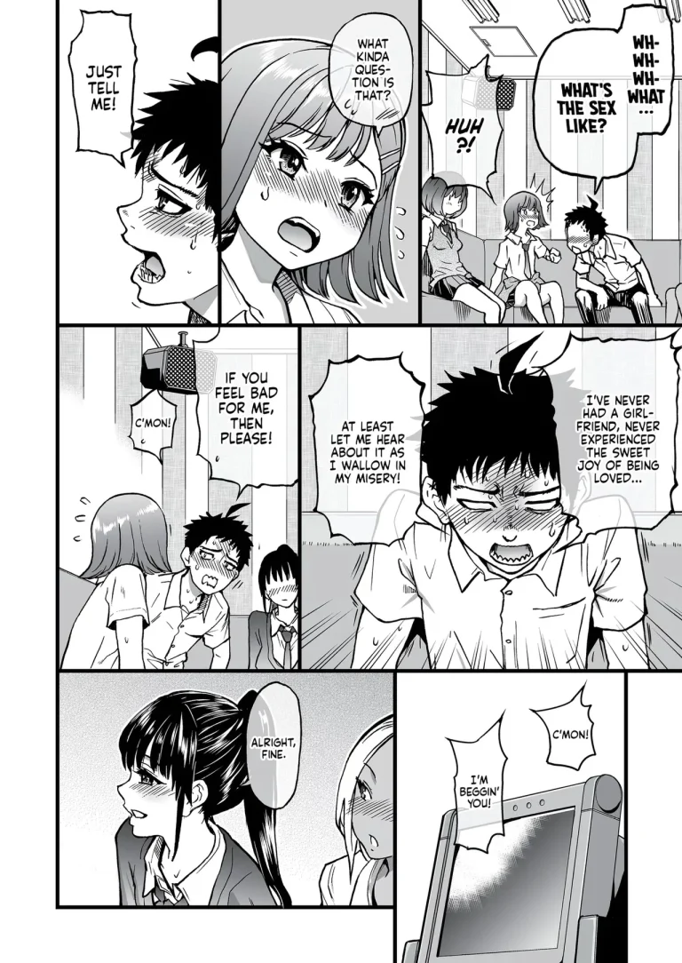 100-Kai Furareta Zetsubou-teki ni Motenai Ore o Awarenda Kareshi Ari Onna Tomodachi ga Nandemo Eroi Koto Yarasete Kureta!! porn comic picture 15