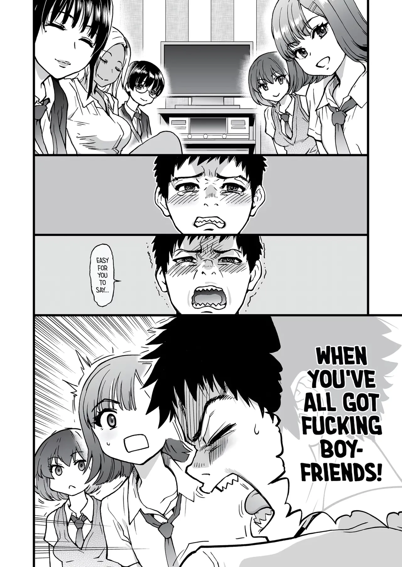 100-Kai Furareta Zetsubou-teki ni Motenai Ore o Awarenda Kareshi Ari Onna Tomodachi ga Nandemo Eroi Koto Yarasete Kureta!! porn comic picture 9