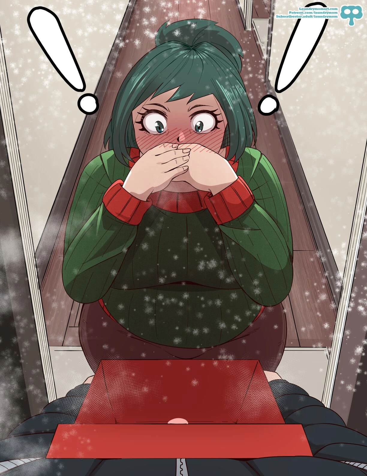 A beautiful present porn comic picture 1