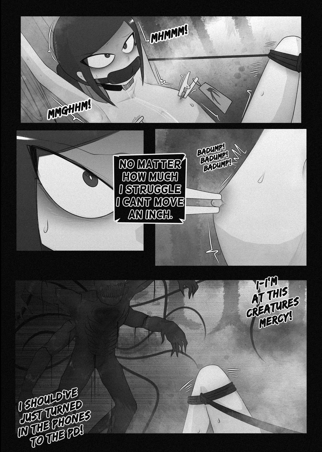 A corrupt cop used as a kinky offering to an eldritch horror porn comic picture 12