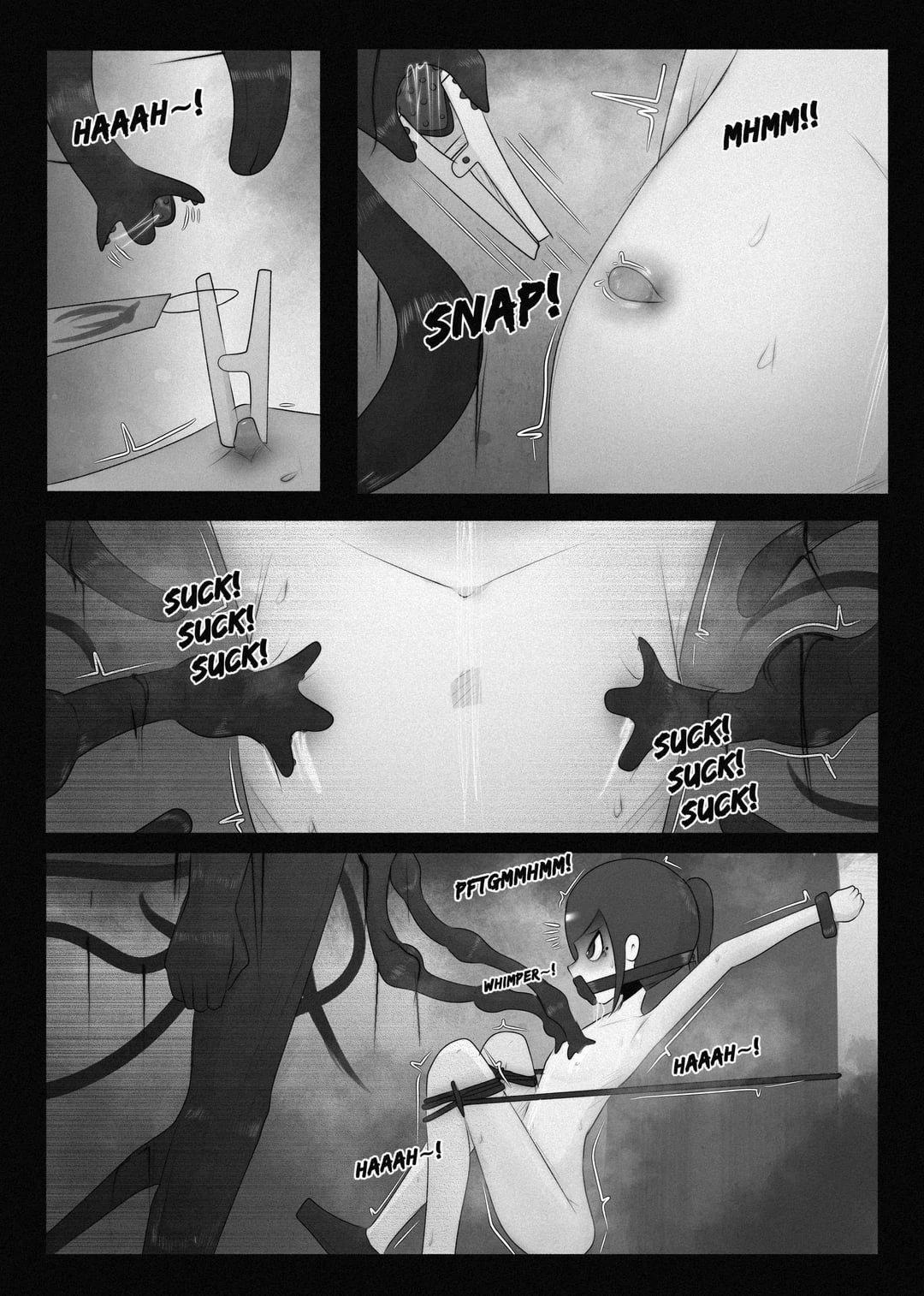 A corrupt cop used as a kinky offering to an eldritch horror porn comic picture 13