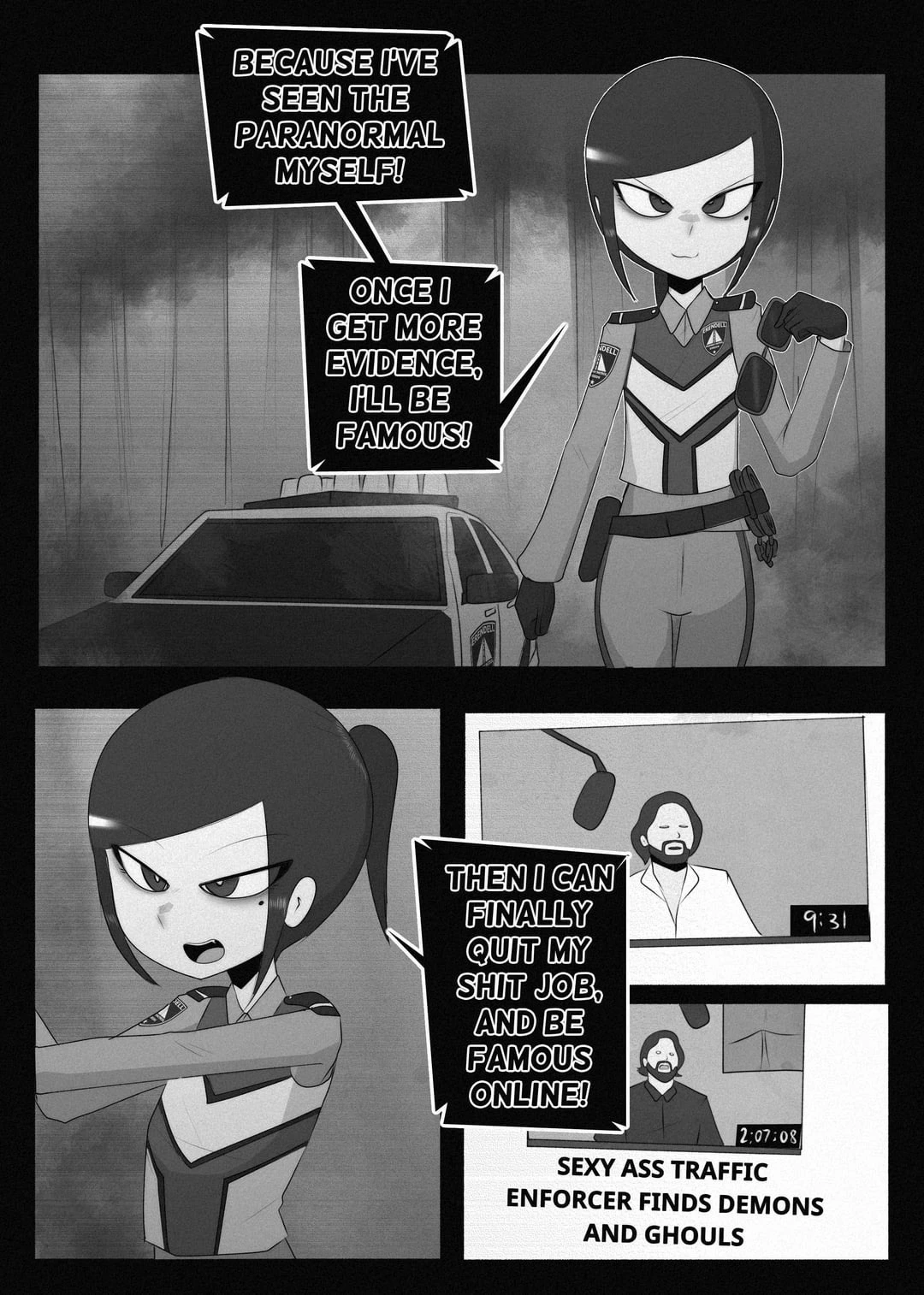 A corrupt cop used as a kinky offering to an eldritch horror porn comic picture 2