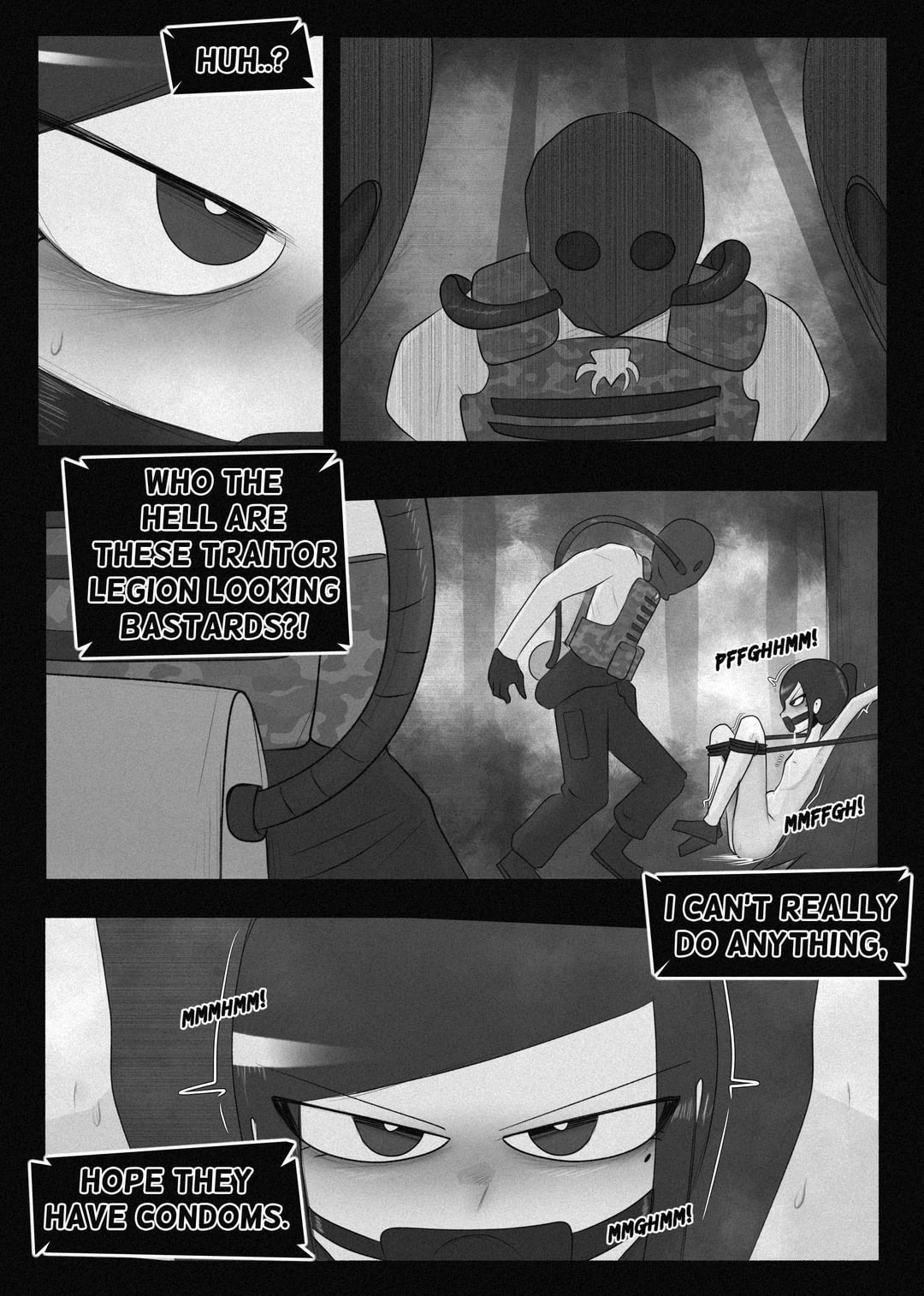 A corrupt cop used as a kinky offering to an eldritch horror porn comic picture 7