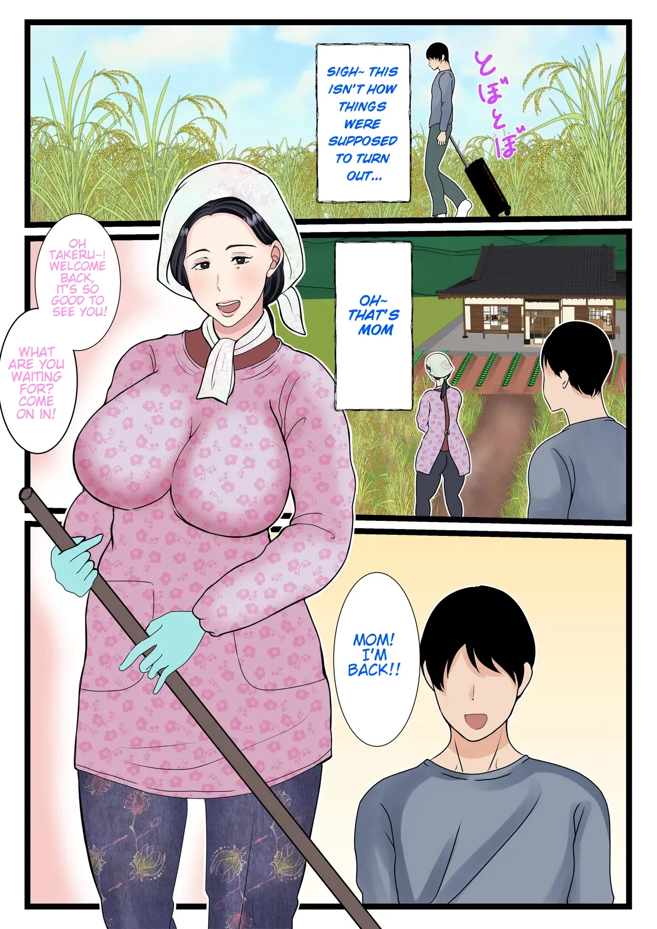 A country mother who makes her son horny. ~My mother's pussy is so erotic, I love it~| Musuko o Muramura Saseru Inaka no Okaa-san ~Haha no Furusato Manko wa Attakai~ porn comic picture 4