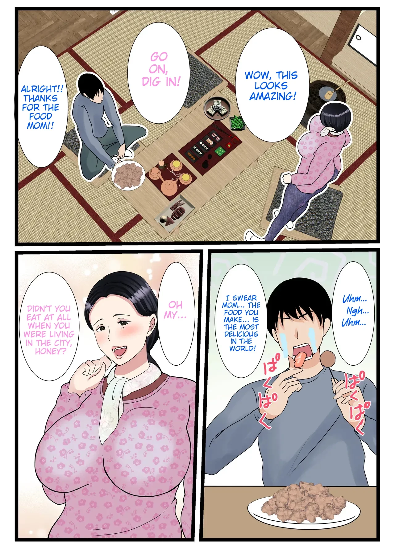 A country mother who makes her son horny. ~My mother's pussy is so erotic, I love it~| Musuko o Muramura Saseru Inaka no Okaa-san ~Haha no Furusato Manko wa Attakai~ porn comic picture 6