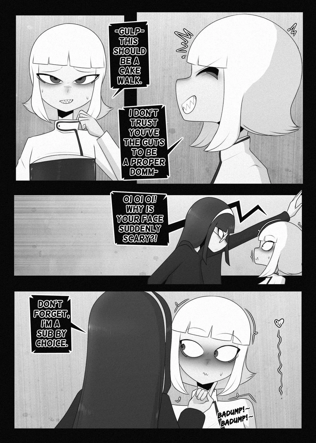 A dom and a sub switch roles porn comic picture 3