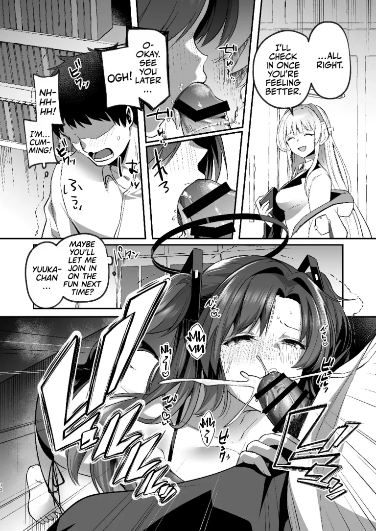 A Midsummer's Steamy Sex Session | Yuuka to Midsummer no Asedaku Office SEX porn comic picture 12