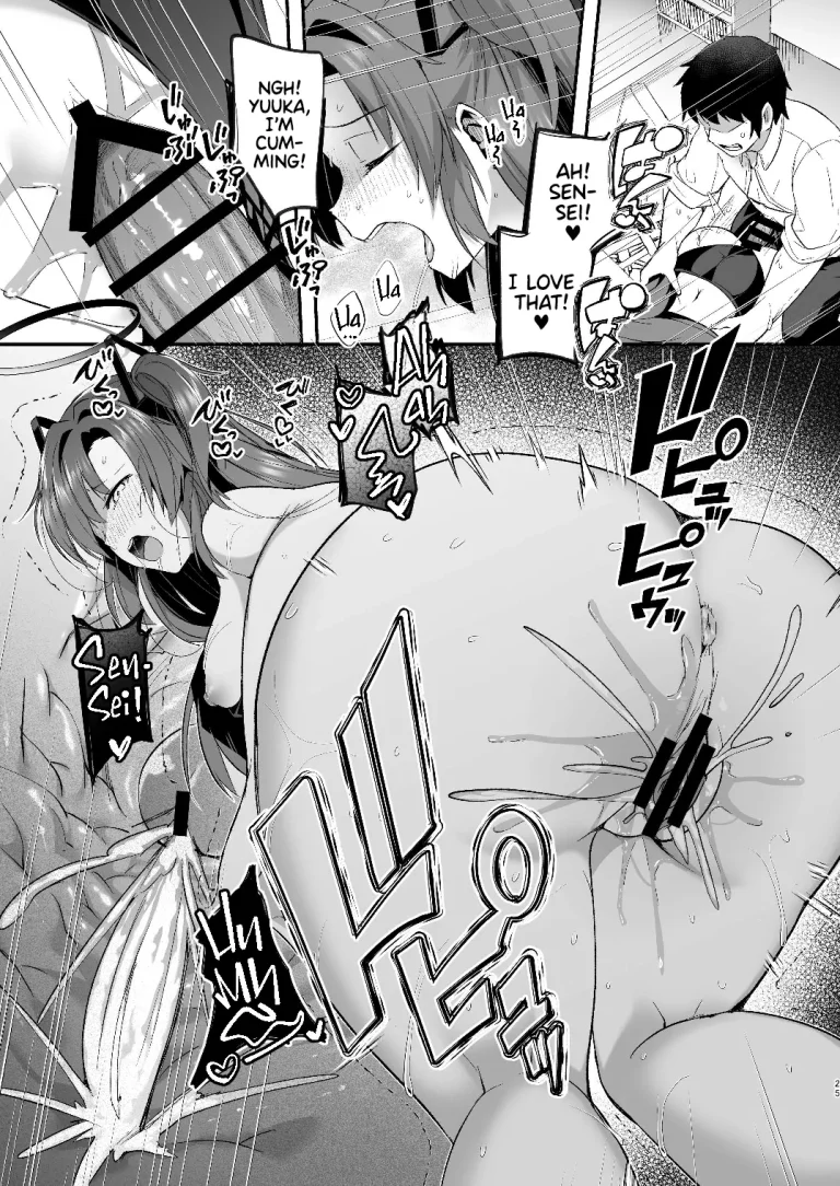 A Midsummer's Steamy Sex Session | Yuuka to Midsummer no Asedaku Office SEX porn comic picture 25