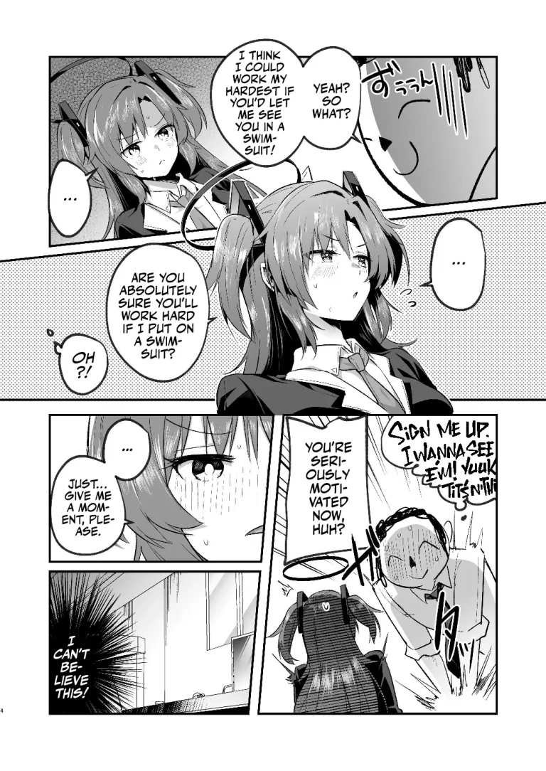 A Midsummer's Steamy Sex Session | Yuuka to Midsummer no Asedaku Office SEX porn comic picture 4