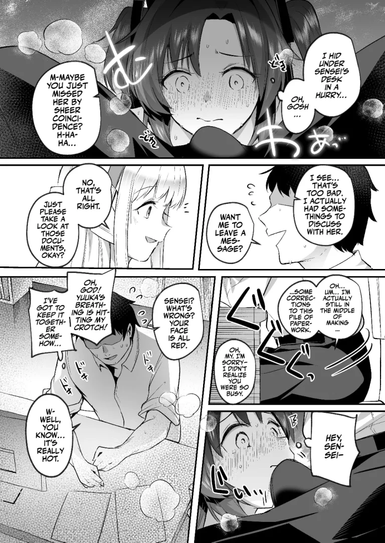 A Midsummer's Steamy Sex Session | Yuuka to Midsummer no Asedaku Office SEX porn comic picture 8