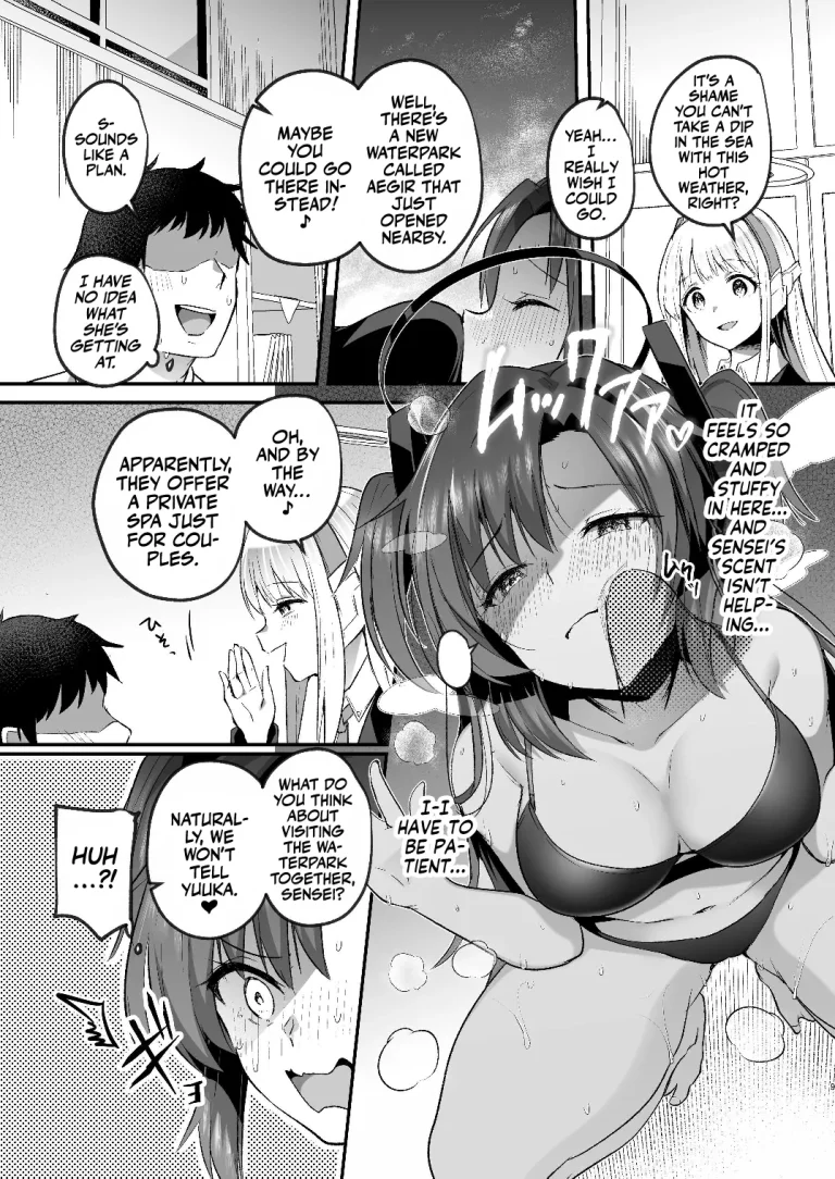 A Midsummer's Steamy Sex Session | Yuuka to Midsummer no Asedaku Office SEX porn comic picture 9