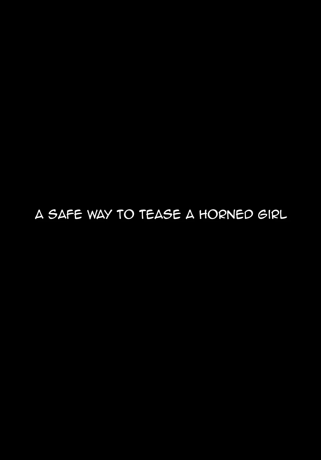 A safe way to tease a horned girl | Anzen na Tsunokko no Ijirikata porn comic picture 2