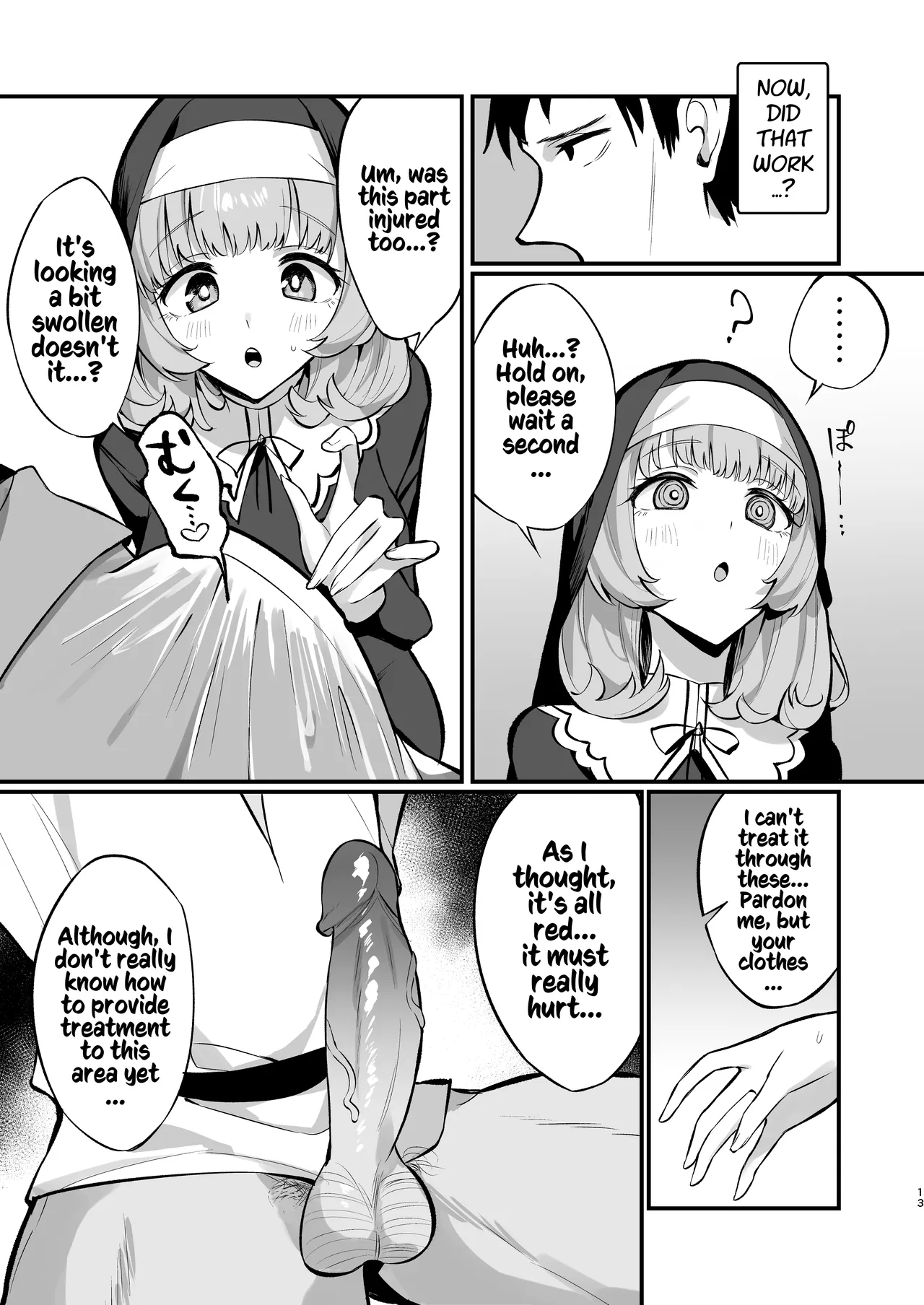 A Sister's Absolute Defeat Until an Innocent Nun Enters Heat and Indulges in Passionate Mating Sex | Sister Kanzen Haiboku. ~Muchi na Sister ga honnou de Hatsujo Koubi Surumade~ porn comic picture 12