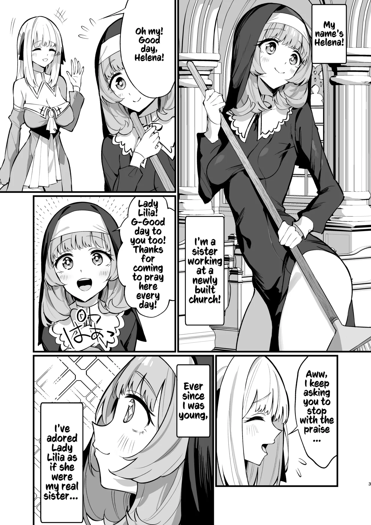 A Sister's Absolute Defeat Until an Innocent Nun Enters Heat and Indulges in Passionate Mating Sex | Sister Kanzen Haiboku. ~Muchi na Sister ga honnou de Hatsujo Koubi Surumade~ porn comic picture 2