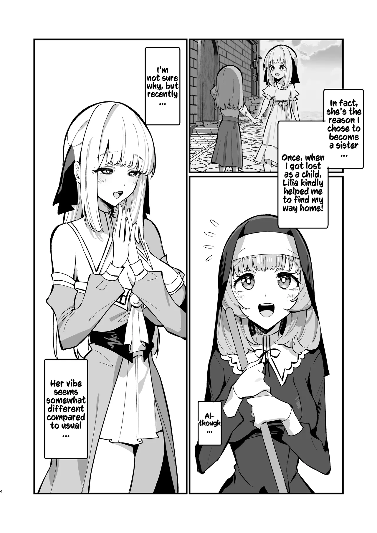 A Sister's Absolute Defeat Until an Innocent Nun Enters Heat and Indulges in Passionate Mating Sex | Sister Kanzen Haiboku. ~Muchi na Sister ga honnou de Hatsujo Koubi Surumade~ porn comic picture 3