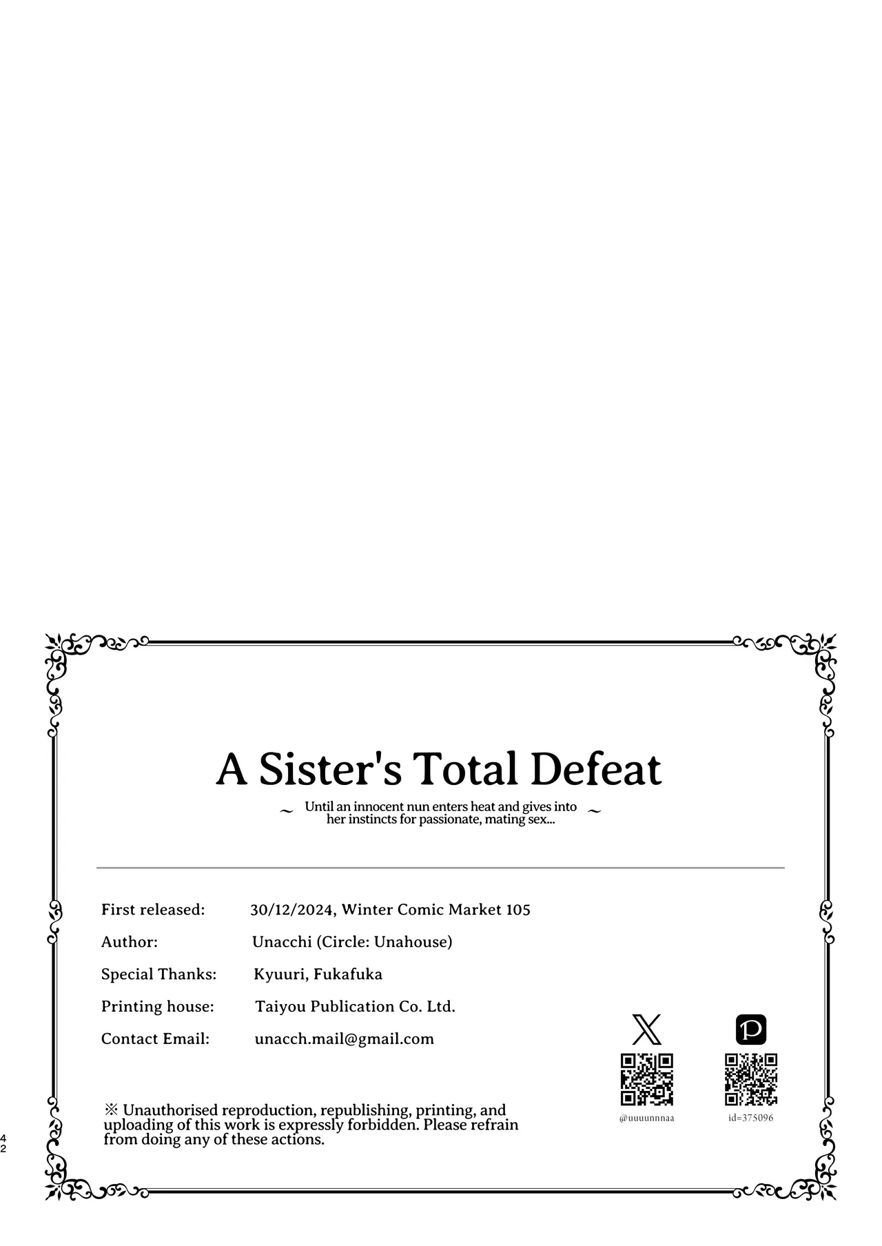 A Sister's Absolute Defeat Until an Innocent Nun Enters Heat and Indulges in Passionate Mating Sex | Sister Kanzen Haiboku. ~Muchi na Sister ga honnou de Hatsujo Koubi Surumade~ porn comic picture 41