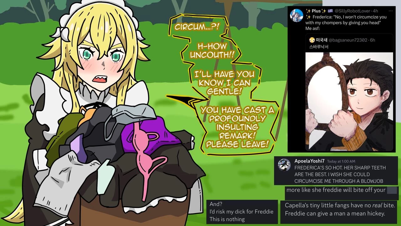A Strange Request for Frederica?! porn comic picture 11
